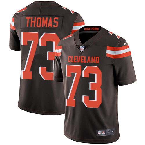 Nike Browns #73 Joe Thomas Brown Team Color Youth Stitched NFL Vapor Untouchable Limited Jersey - Click Image to Close